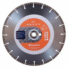 HUSQVARNA Diamond Saw Blade: Concrete/Hard Metals/Iron/Metal/PVC/Roof Tile/Steel/Tile Backer Boards (MPN FR3-12). Key specifications — attr1097734: Wet/Dry; attr1097738: Power Cutter; attr1097751: HUSQVARNA.