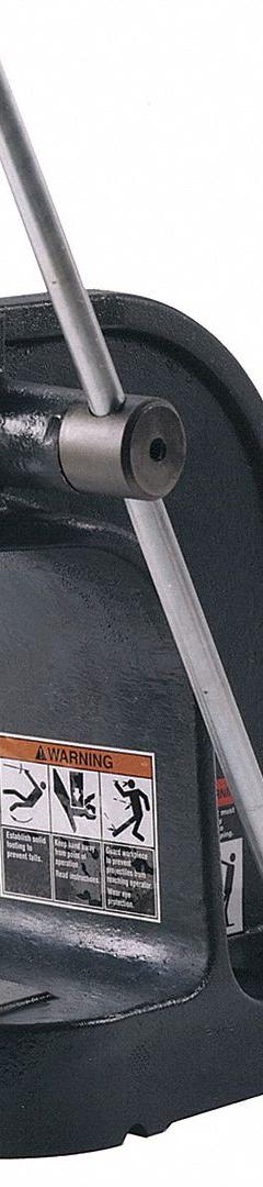 DAKE CORPORATION Arbor Press: 1 1/2 ton Force in Tons, 4 1/2 in Swing (In.), 3-1/4 x 3.5 in (MPN 901002)