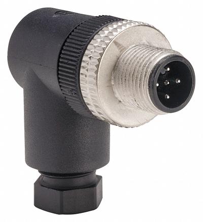 TELEMECANIQUE SENSORS External Thread Connector: 5 Pin, M12 Male Thread, IP67, Screw Terminals - Field-Wireable Industrial M12 Circular Connectors