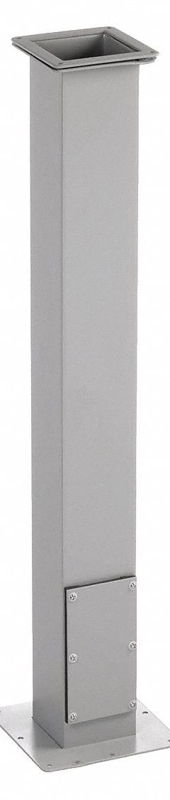 WIEGMANN Straight Pedestal Column: Carbon Steel, 35 in Overall Ht, 4 in Overall Wd, 4 in Overall Dp (MPN WA44CCOL). Key specifications — Brand: WIEGMANN; Material: Carbon Steel.