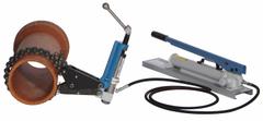 WHEELER-REX Hydraulic Pipe Cutter: 15 in Max, 2 in Min, For Cast Iron, Max 9,000 psi, Hand Pump (MPN 2990-15). Key specifications — attr665459: Hydraulic Pipe Cutter; attr665461: Cast Iron; attr665467: Hose; attr665453: WHEELER-REX.