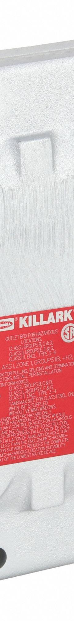HUBBELL KILLARK Hazardous Location Enclosure: Junction Box, 10 in x 10 in x 6 in, Bolts, Solid Cover (MPN EXB-664 N34). Key specifications — Brand: HUBBELL KILLARK; Closure Method: Bolts.
