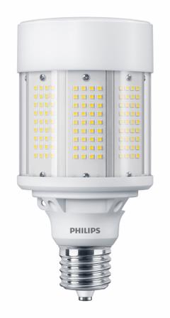 HID Replacement LED Bulb: Corncob ED28, Mogul Screw (EX39), 150 W Watt, 5000K, LED, 120 to 277V (MPN 150CC/LED/850/LS EX39 G2 BB 3/1). Key specifications — Color Temperature: 5000K; Brand: PHILIPS; Shatter-Resistant: Yes.