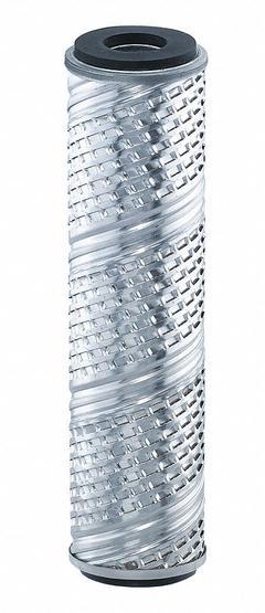 PARKER Water Filter Cartridge: 0.5 micron, Pleated, 7 gpm, ETP Steel, 9 5/8 in Overall Ht (MPN FPE310-0.5V). Key specifications — Brand: PARKER; Filter Media: ETP Steel.