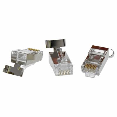IDEAL Connector: Modular Plug RJ45, Solid, 5e/6/6A Cable Category, Pass-Through - RJ Modular Connectors