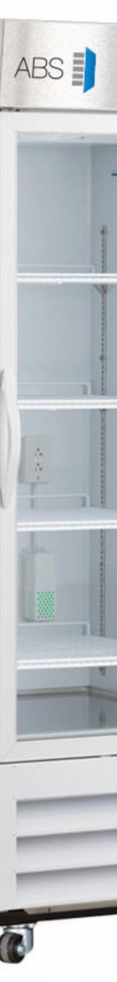 AMERICAN BIOTECH SUPPLY Chromatography Refrigerator: 26 cu ft, Upright, 1°C to 10°C, Swing Glass (MPN ABT-HC-CP-26-TS). Key specifications — Door Opening Style: Right; Color: White; Alarm Type: Door Ajar; Manufacturer Part Number: ABT-HC-CP-26-TS; Brand: AMERICAN BIOTECH SUPPLY; Product Type: Chromatography Refrigerator; Door Type: Swing Glass; Refrigerant Type: R-290.