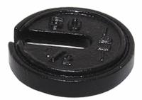 RICE LAKE WEIGHING SYSTEMS Calibration Weight: 0.5 lb Nominal Mass, Slotted Calibration Wt, 7, 0.5lb (MPN 10154). Key specifications — Brand: RICE LAKE WEIGHING SYSTEMS; Calibration Weight Material: Cast Iron.