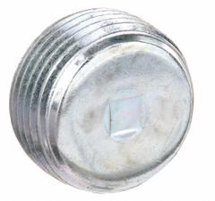 Blank Plugs - Haz Loc: Steel, Electroplated, 3/4 in Trade Size, NPT, Male to Male (MPN PLG-75R). Key specifications — Brand: APPLETON ELECTRIC.
