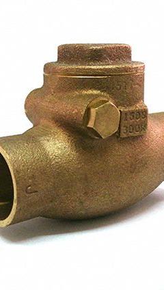 MILWAUKEE VALVE Swing Check Valve: Swing, Inline Valve Body, 2 in Pipe Size, Sweat x Sweat, Bronze (MPN 1510T 2). Key specifications — Brand: MILWAUKEE VALVE.