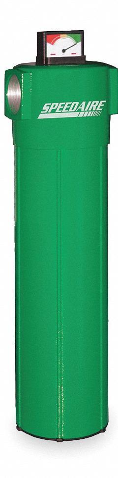 SPEEDAIRE Compressed Air Filter: 0.01 micron, 1 1/2 in NPT, 353 cfm, 290 psi Max Op Pressure, 4GPA2. Key specifications — attr241482: Yes; attr110918: Yes; attr110926: Aluminum; attr110904: SPEEDAIRE.