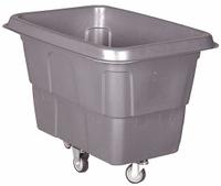 GRAINGER Cube Truck: 16 cu ft, 400 lb, 45 in L x 32 in W x 36 1/2 in H, (2) Rigid/(2) Swivel, Gray (MPN 36FK95). Key specifications — Manufacturer Part Number: 36FK95; Brand: GRAINGER; Caster/Wheel Configuration: (2) Rigid; Color: Gray.