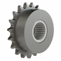 BREWER MACHINE & GEAR Idler Sprocket: For 40 Chain Size, Steel, 19 Teeth, 3.3 in Outside Dia. (MPN 40B19F). Key specifications — Bearing Type: Needle Roller; Brand: BREWER MACHINE & GEAR; Bore System of Measurement: Inch.