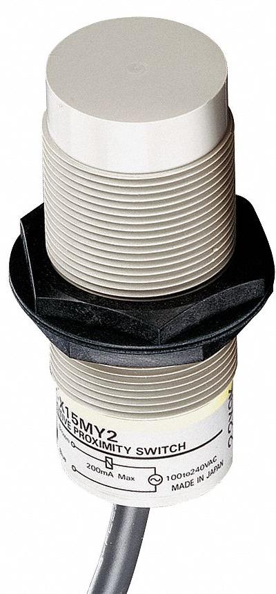 OMRON Capacitive Cylindrical Proximity Sensor: 18 mm Dia., Non-Terminated Cable - Cylindrical Sensors with Non-Terminated Cables