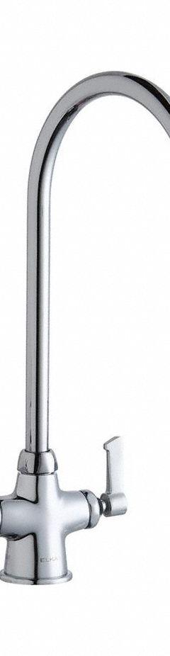 ELKAY Handle-Operated Faucet: Elkay®, Brass, Centerset, Deck, 1 Mounting Holes, 1.5 gpm Flow Rate (MPN LK500GN08L2). Key specifications — Series: Elkay®; Brand: ELKAY.