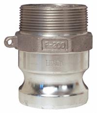 Cam and Groove Adapter: 1/2 in Coupling Size, 1/2 in Hose Fitting Size, 1/2 in -14 Thread Size, MNPT (MPN G50-F-AL). Key specifications — Thread Size: 1/2 in -14; Fitting Type: MNPT; Brand: DIXON VALVE & COUPLING.