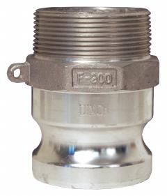 Cam and Groove Adapter: 1/2 in Coupling Size, 1/2 in Hose Fitting Size, 1/2 in -14 Thread Size, MNPT (MPN G50-F-AL). Key specifications — Thread Size: 1/2 in -14; Fitting Type: MNPT; Brand: DIXON VALVE & COUPLING.
