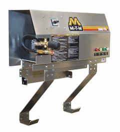 MI-T-M Electric Pressure Washer: Wall Mount, 230 V – Single-Phase, 2,000 psi, 3.9 gpm, 6 hp (MPN GC-2004-0MEW1). Key specifications — Burner Fuel: Electric; Pump Drive: Direct; Brand: MI-T-M; Water Intake: Hot Water Intake.