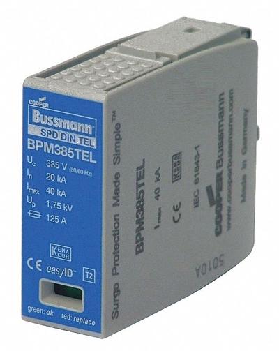 BUSSMANN Surge Protection Device: 150V AC/DC, 2 kA Nominal Discharge Current - DIN Rail Internal-Mount SPD Replacement Modules
