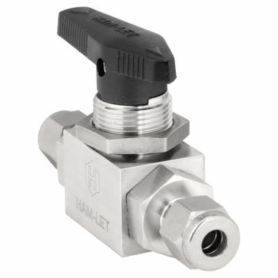 HAM-LET Manual Two-Way Ball Valve: 1/4 in, 316 Stainless Steel, Straight, Sweat x Sweat - Straight-Body Stainless Steel Ball Valves