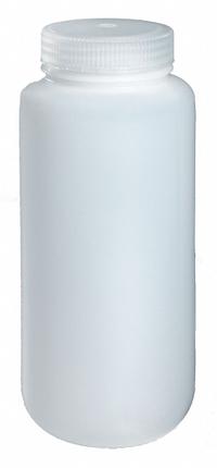 NALGENE Sampling Bottle: HDPE, 960 mL, 32 fl oz, Closure Included, Natural, 63-415, Polypropylene (MPN PLA-03177). Key specifications — Brand: NALGENE; Graduated: No; Body Color: Natural.