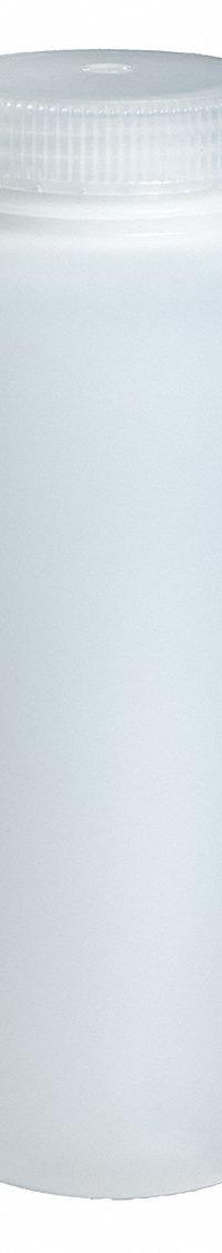 NALGENE Sampling Bottle: HDPE, 960 mL, 32 fl oz, Closure Included, Natural, 63-415, Polypropylene (MPN PLA-03177). Key specifications — Brand: NALGENE; Graduated: No; Body Color: Natural.