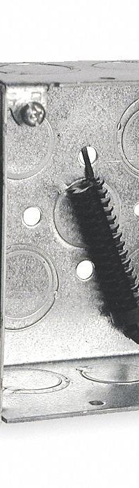 RACO Electrical Box: Steel, Steel - 4" x 4" Square Box Material & Nominal Size, Square, 2 Gangs, MS (MPN 238). Key specifications — Brand: RACO; Bracket Style: Stud Clamp; Clamp Style: Without Clamps.