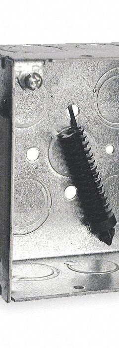 RACO Electrical Box: Steel, Steel - 4" x 4" Square Box Material & Nominal Size, Square, 2 Gangs, MS (MPN 238). Key specifications — Brand: RACO; Bracket Style: Stud Clamp; Clamp Style: Without Clamps.