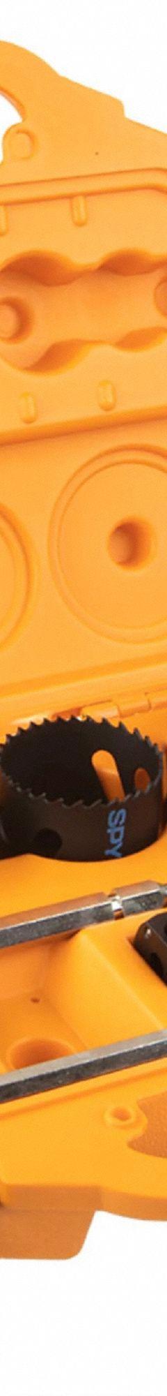 SPYDER Hole Saw Kit: 11 Pieces, 1 7/8 in Max. Cutting Dp, Bi-Metal, 18/20 Teeth per Inch (MPN 600886). Key specifications — attr1098178: 18; 20; attr1098172: SPYDER.