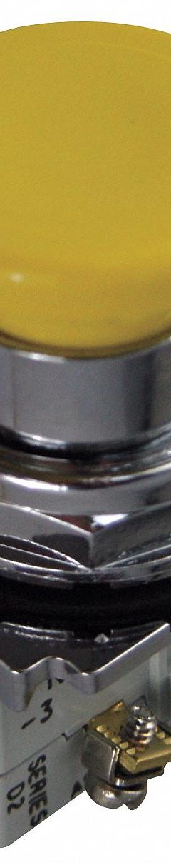 EATON Mushroom Head Push Button: Non-Illuminated, Mushroom Head Profile, Metallic, 30 mm, 1NO (MPN 10250T26Y). Key specifications — Brand: EATON; Action: Momentary; Series: 10250T; Push Button Material Type: Metallic.
