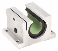 THOMSON Linear Pillow Block Bearing: Single, Self-Aligning, 5/8 in Inside Dia, TEP 950, 0.19 in (MPN FNYBUPBO10ALS). Key specifications — Liner: TEP 950; Material: Aluminum.