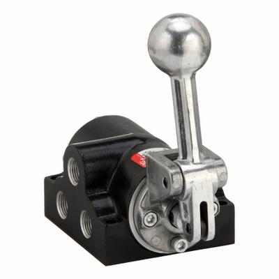 ARO Manual Air Control Valve: K, Four-Way / Two-Position, Lever, Gray - ARO K Series Manual Air Control Valves