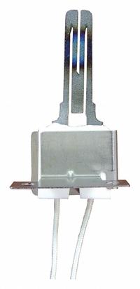 Hot Surface Igniter: Universal, Silicon Carbide, 15 1/2 in Lead Lg, 120V AC, Hardwired, Flat Tip (MPN IG418). Key specifications — Electrical Connection Type: Hardwired; Manufacturer Part Number: IG418; Brand: SUPCO; Input Voltage: 120V AC; Replacement for OEM Brands: Robertshaw.