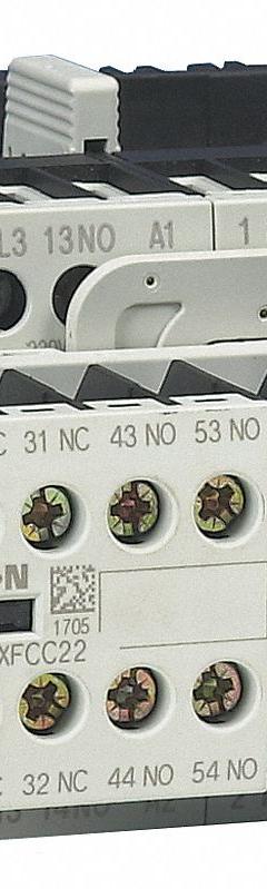 EATON IEC Magnetic Contactor: Reversing, 3 Poles, 3NO Contacts, 9 A, 208V AC Coil (MPN XTCR009B21E). Key specifications — Brand: EATON; Integrated Surge Suppression: Yes.