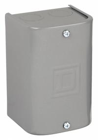 SQUARE D Enclosure: Steel, 5 in x 3 in x 3 in, NEMA 1, Solid Cover, Screw On, Included, Painted (MPN 9991UE1). Key specifications — Brand: SQUARE D; Closure Method: Screws; Knockouts: Included.