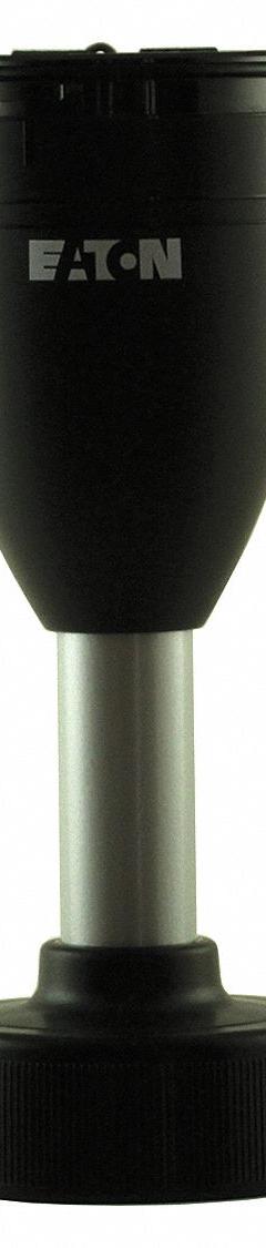 EATON Mounting Base: Tower Light Base, For SL4, 3 1/2 in Overall Ht, 1 9/16 in Overall Dia (MPN SL4-PIB-400). Key specifications — Brand: EATON; Compatible with Series: SL4; Connection Type: Spring-Loaded Terminal; Housing Color: Black; IP Rating: IP66; Mounting Location: Pole Mount; Manufacturer Part Number: SL4-PIB-400; Includes: Plastic Belt.