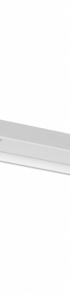 LED Dimmable Under Cabinet Light: 18 in Lg, 675 lm, 4000K, 9 W, Plug-In or Hardwired, White, 1 in Ht (MPN UC18-1K-HL-D). Key specifications — attr1262778: 120V AC; attr1262749: Plug-In or Hardwired; attr1262754: Integrated LED; attr1262758: Aluminum; attr1262760: Yes; attr1262765: LED; attr1262776: High/Low/Off; attr1262780: 4000K.