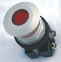 EATON Mushroom Head Push Button: Illuminated, Mushroom Head Profile, Metallic, 30 mm, 1NO/1NC (MPN HT8FBRABL1). Key specifications — Brand: EATON; Action: Maintained/Maintained; Series: HT800; Push Button Material Type: Metallic.
