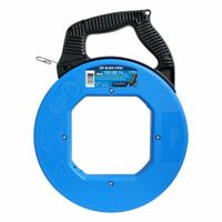 IDEAL Fish Tape: 120 ft Lg, Manual Wind Tape Retraction, 1,600 lb/in Tensile Strength, 31-656. Key specifications — attr306613: 31-656; attr306630: Handle; attr306618: (2) AAA Batteries; attr306631: Rotating; attr306622: Blued-Steel; attr306616: IDEAL; attr542118: Manual Wind; attr544274: 12 in.