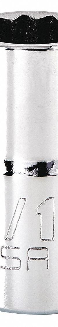 PROTO Socket: SAE, 1/2 in Drive Size, 9/16 in Socket Size, 12-Point, Std, Chrome, Not Tether Capable (MPN J5418N). Key specifications — attr1204417: PROTO; attr1204392: Chrome.