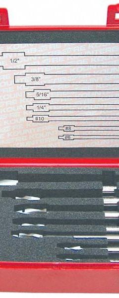 KEO Counterbore Set: 7 Pc, TiN-Coated Cobalt (MPN 902-000-189). Key specifications — Counterbore Type: Standard; Brand: KEO.