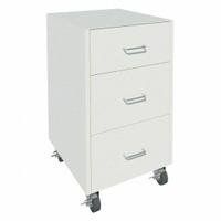 Mobile Cabinet: 32 1/8 in Overall Ht, 22 in Overall Dp, 18 in Overall Wd, Steel, 3 Drawers, 0 Doors (MPN GRJTP1021-18-2). Key specifications — Product Type: Mobile Cabinet; Brand: INSTOCK; Material: Steel; Cabinet Type: Mobile Cabinets.
