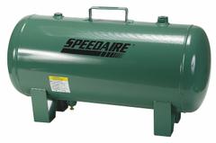 SPEEDAIRE Air Tank: 13 gal Tank Capacity, 140 psi Max Op Pressure, Horizontal, 28.9 in Overall Lg (MPN 2TWC3). Key specifications — attr51576: SPEEDAIRE.