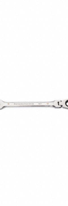 GEARWRENCH Combination Ratcheting Wrench: Alloy Steel, Full Polish Chrome, 11 mm Head Size, Std (MPN 86711). Key specifications — attr309600: 11 mm; attr309611: Full Polish Chrome; attr309610: Alloy Steel; attr309604: Yes; attr309612: No; attr309613: No; attr309615: No; attr324932: GEARWRENCH.