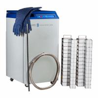 AMERICAN BIOTECH SUPPLY Cryogenic Storage System: 165 L Capacity, 11 1/2 in Overall Dia, AMIV-1 CS. Key specifications — Brand: AMERICAN BIOTECH SUPPLY; Material: Stainless Steel; Includes: Sentry LN2 Controller.