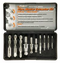 ALDEN Screw Extractor Set: 10 Pc, Double End Extractor Bit/Single End Extractor Bit (MPN 1007P). Key specifications — attr1030267: ALDEN; attr1030276: #5 to 1/4 in; attr1030283: 1007P; attr1030273: #2; attr1075325: 5/16 in to 1/2 in.