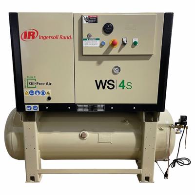 INGERSOLL RAND Scroll Compressor: 5 hp, Horizontal Air Tank, 80 gal, 15 cfm, 145 psig - Horizontal Tank Oil-Free Scroll Electric Air Compressors