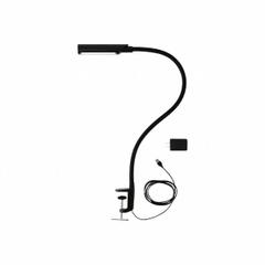 RELIABLE Led Task Light: LED, Plug, Gooseneck, 26.5 in Arm Reach, 600 lm Max Brightness, Clamp, 120V (MPN 3200TL). Key specifications — Lighting Technology: LED; Brand: RELIABLE; Bulb Wattage: 4 W; Color: Black; Electrical Connection Type: Plug; Operating Voltage: 120V.