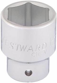 WESTWARD Socket: SAE, 3/4 in Drive Size, 1 1/4 in Socket Size, 6-Point, Std, Chrome, Socket (MPN 10E278). Key specifications — attr1204417: WESTWARD; attr1204392: Chrome.