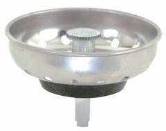 APPROVED VENDOR Strainer: 3 1/2 in Overall Dia, Stainless Steel, Chrome, Silver, Drop-In (MPN 30053). Key specifications — Material: Stainless Steel; Color: Silver; Connection Type: Drop-In; Brand: APPROVED VENDOR; Application: Sink Drain.