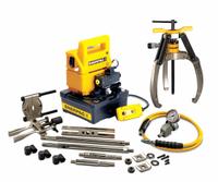 ENERPAC Hydraulic Puller Set: 5 ton Capacity with Attachments, 10 ton Cylinder Nominal Capacity (MPN LGHMS310EB). Key specifications — attr98874: ENERPAC; attr96739: Cross Bearing Puller; attr1177737: Electric Pump.